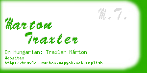 marton traxler business card